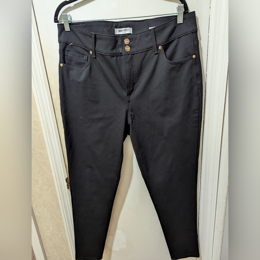 Nine West 16W Black Skinny Jeans